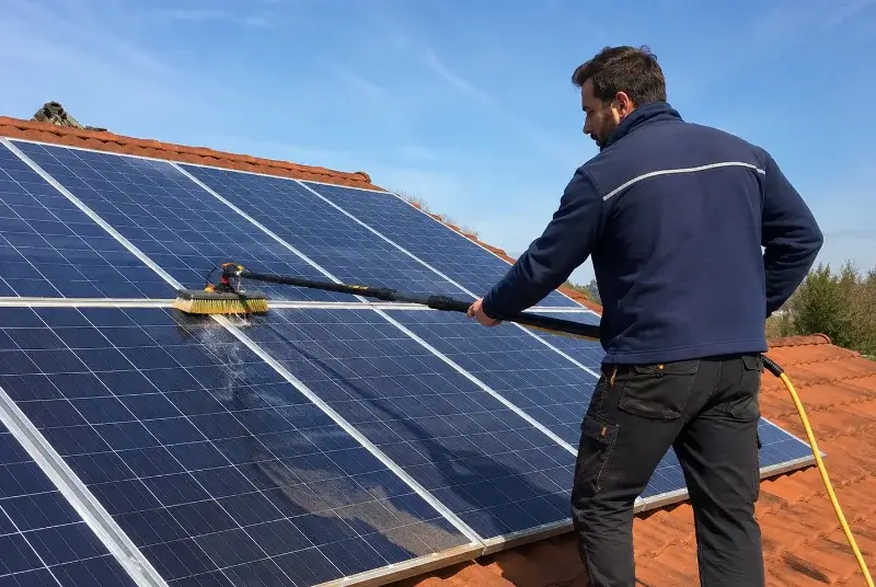 Nettoyage et entretien de panneaux solaires à Juvigny